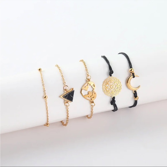 Heart Earth Bracelet Stack Set - Picture 3 of 3